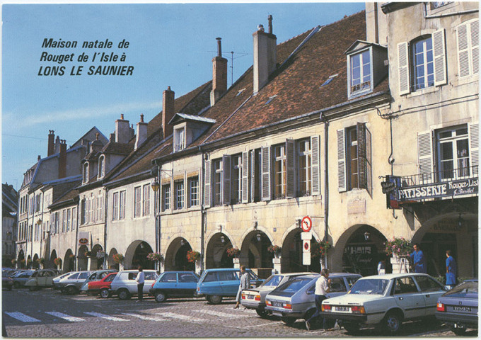 Lons-le-Saunier (Jura). Maison natale de Rouget-de-Lisle.