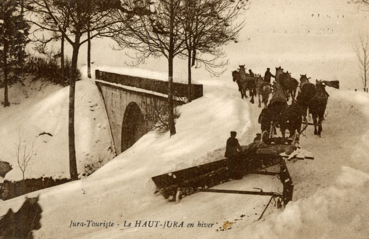 Haut-Jura. Jura-Touristique, en hiver. Chalon-sur-Saône, Bourgeois-frères.