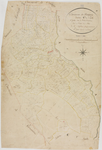 Revigny, section C, Roche Couvert, feuille 1.géomètre : Laplace et Rebour