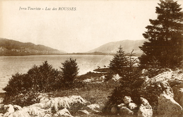 Les Rousses (Jura). Le lac. Chalon-sur-Saône, imprimerie Bourgeois Frères.