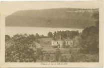 Chalain (Jura). Château et lac de Chalain.