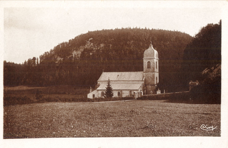 Chaux-des-Crotenay (Jura). L'église. Mâcon, imprimerie Combier.