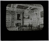 Reproduction d'une vue d'un salon du château de Fontainebleau.