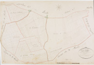Saint-Aubin, section D, Fragnot et Seinge-Sein, feuille 4.[1825] géomètre : Chaunet