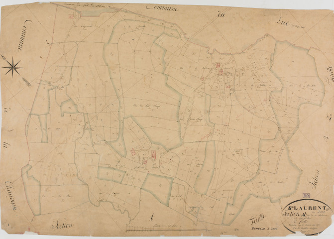 Saint-Laurent-en-Grandvaux, section A, la Charbonnière, feuille 1.géomètre : Bénier