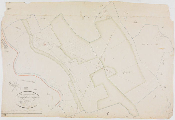Longchaumois, section C, Bataillard, feuille 2.géomètre : Félix cadet