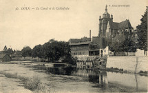 Dole (Jura). 36. Le canal de la cathédrale. Chalon-sur-Saône.