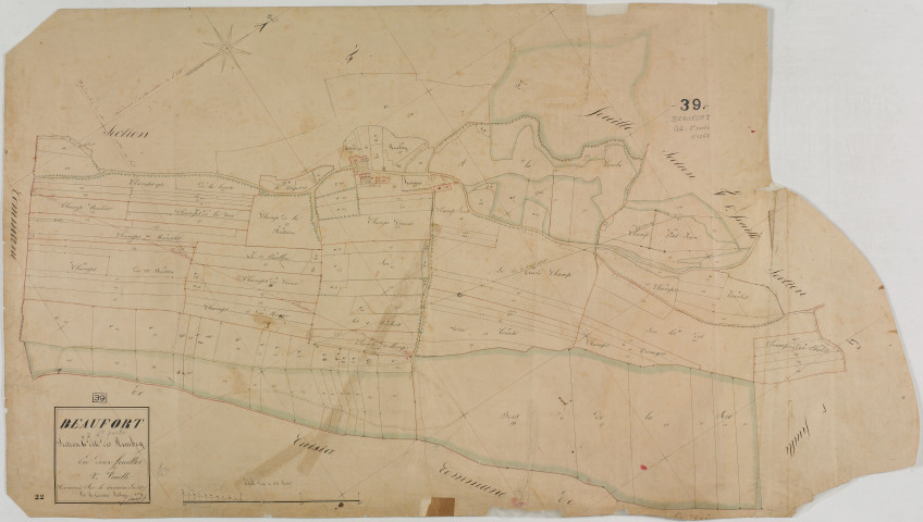 Beaufort, section G, les Rambeys, feuille 2.géomètre : Cordier