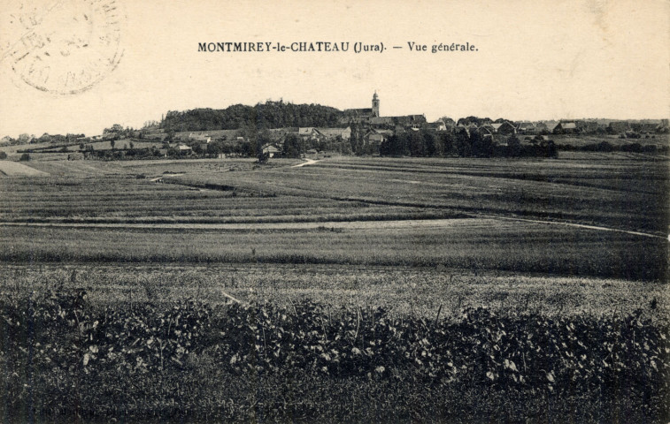 Montmirey-le-Château (Jura). Vue générale.