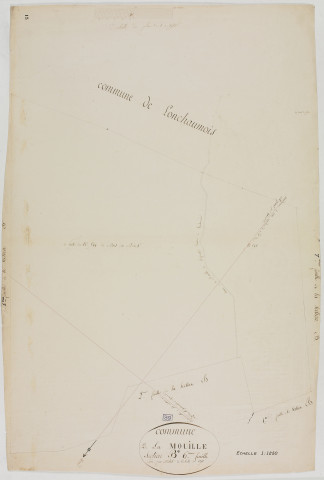 Mouille (La), section B, feuille 6.géomètre : Billet