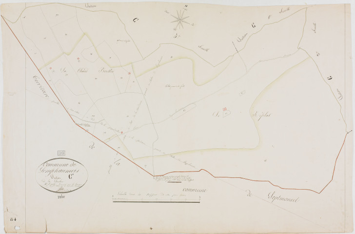 Longchaumois, section G, la Sambine, feuille 4.géomètre : Félix aîné