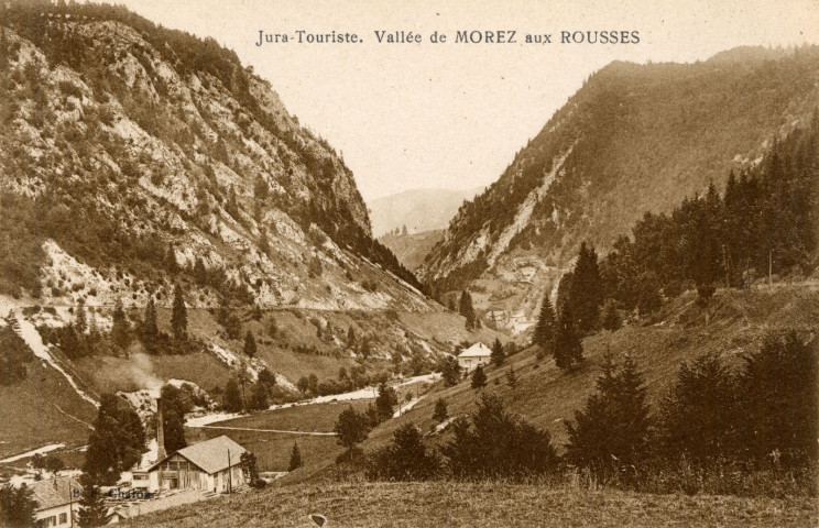 Morez et Les Rousses (Jura). Vallée de Morez aux Rousses.