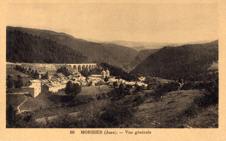 Morbier (Jura). Vue générale.