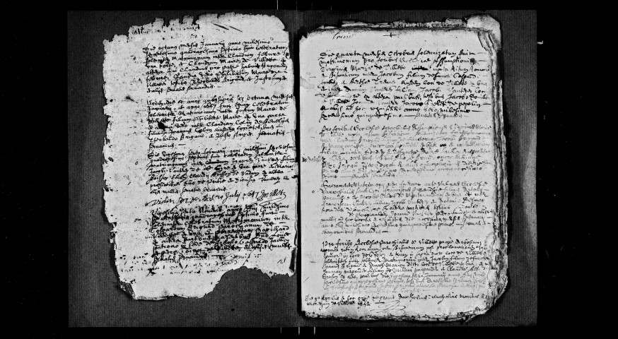 Baptêmes 1647-février 1653, mariages août 1645-avril 1666.