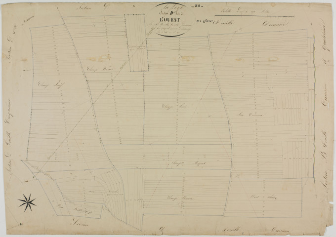 Loye (La), section D, l'Ouest, feuille 2.géomètre : Guyard