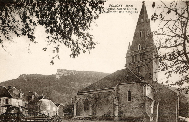 Poligny (Jura). L'église Notre-Dame, monument historique. D.C.