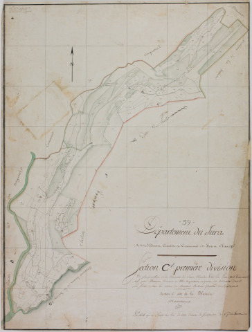 Saint-Claude, section C, la Blainière, feuille 1.