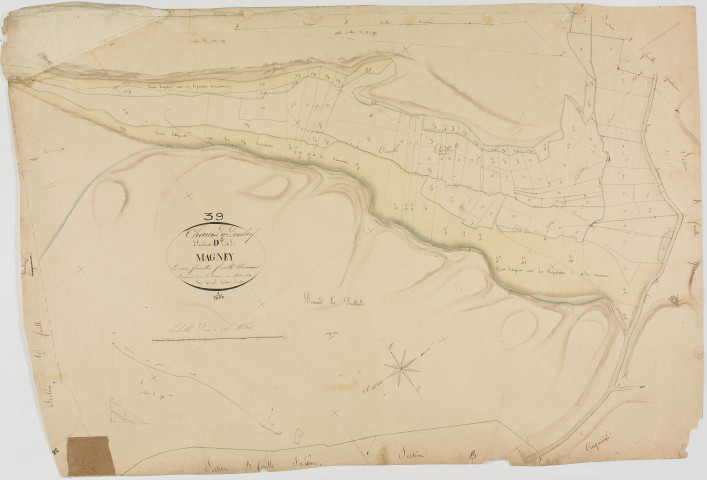 Chaux-du-Dombief (La), section D, Magney, feuille 1.géomètre : Guyard