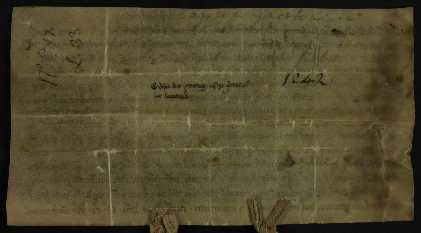 Transaction entre Guillaume, seigneur de Prangins, et le prieur de Divonne a/s. dîmes de Divonne.