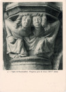Suisse. 9. L'église de RomainMôtier, le chapiteau peint du chœur (XIVè siècle). S.A. Genève (Suisse), imprimerie Rotogravure.