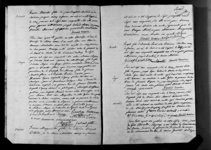 Baptêmes, mariages, sépultures 2 janvier-31 décembre 1756