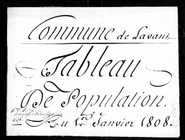 Tableaux nominatifs des habitants de Lavans-lès-Saint-Claude (1808, 1810, 1811, 1812, 1813), Leschères (1808, 1810, 1811, 1812, 1813), Maret-Maréchet (1808, 1810, 1812, 1813), Marignat-lès-Molinges (1808, 1810, 1811, 1812, 1813).