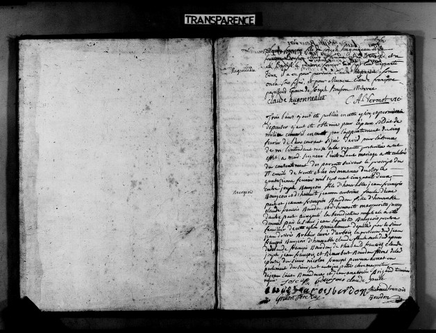 Baptêmes, mariages, sépultures 14 février-31 décembre 1752