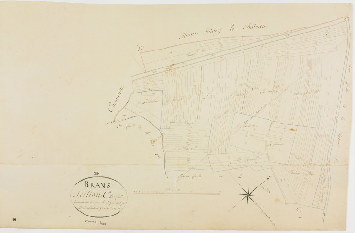 Brans, section C, feuille 3.géomètre : Sauldubois