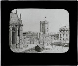 Reproduction d'une vue du château de Vincennes.