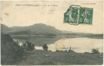 Lac de la Motte (Jura). Vue du lac de la Motte ou lac d'Ilay, situé sur les communes du Frasnois et de La Chaux du Dombief. Dole Vve Karrer