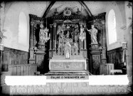Eglise d'Aresches. Le choeur. 1934