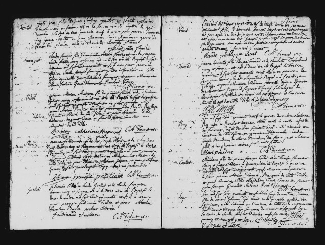 Baptêmes, mariages et sépultures, 30 novembre 1749 - 21 mai 1751