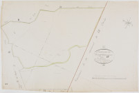 Longchaumois, section H, Charrières, feuille 12.géomètre : Félix cadet