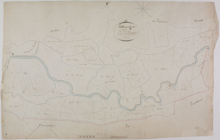 Villers-Robert, section C, la Prairie, feuille 1.
