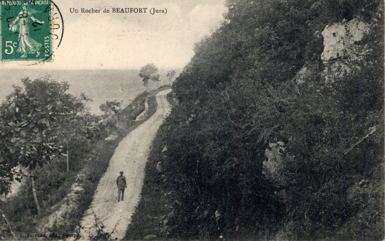 Beaufort (Jura). Un rocher. Bourg, L. Ferrand.