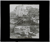 Reproduction d'une vue du château de Clisson prise du sud-ouest.
