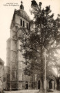 Poligny (Jura). L'église Saint-Hippolyte. Mâcon.