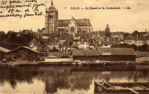 Dole (Jura). 7. Le canal et la cathédrale.