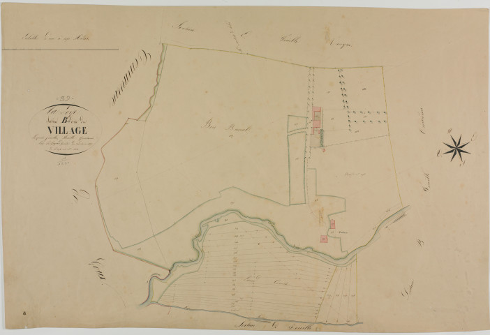 Loye (La), section B, le Village, feuille 4.géomètre : Guyard