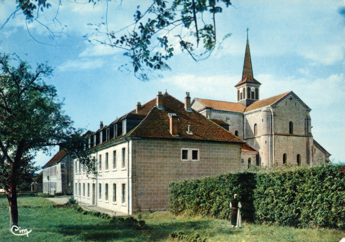 Acey (Jura). C17-20. L'abbaye de Notre-Dame par Ougney, la façade. Mâcon, "cim" Combier imprimerie.
