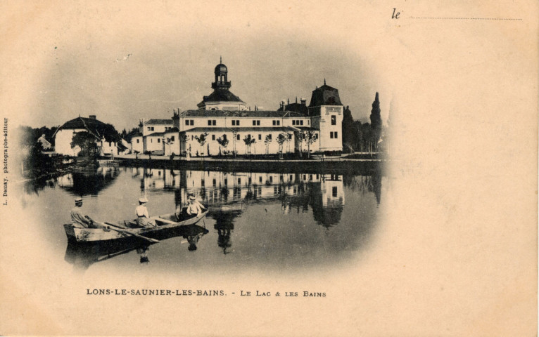 Lons-le-Saunier (Jura). Le Lac et les bains. L.Demay.