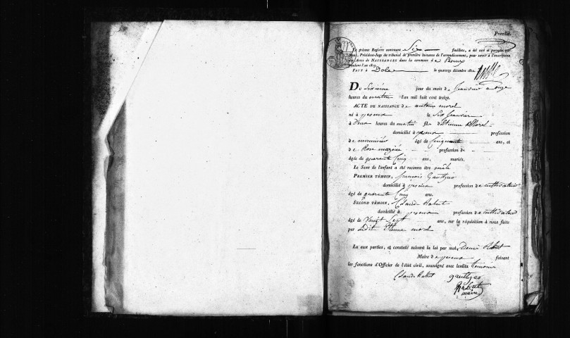 Naissances, décès, publications de mariage 1813-1822 ; mariages 1814-1822.