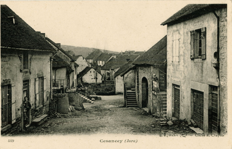 Cesancey (Jura). 449. Une rue du village. Paris, B.F.