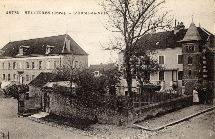 Sellières (Jura). 18772. L'hôtel de ville. Besançon, C.L.B.