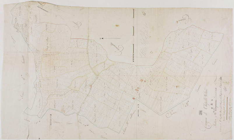 Chapelle-Voland, section A, l'Argillais, le Bois Neuf et le Champ du Bas, feuilles 4 et 5.géomètre : Lebeaud aîné