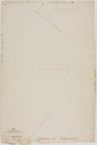 Mouille (La), section B, feuille 5.géomètre : Billet