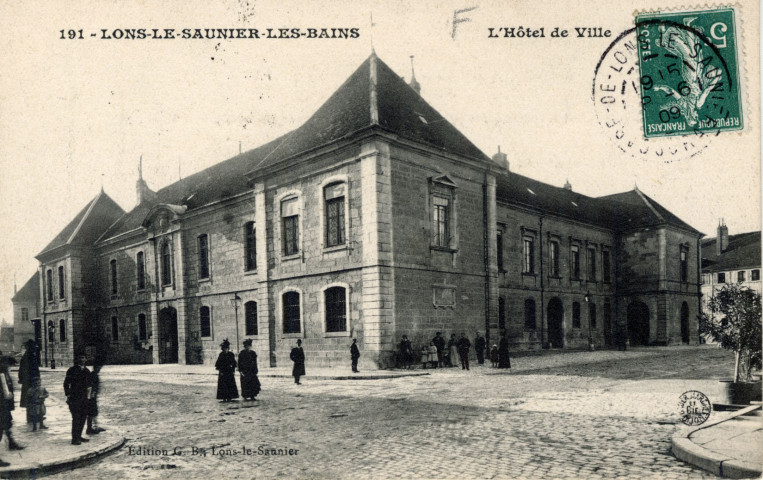 Lons-le-Saunier (Jura). 191. L'hôtel de Ville. Lons-le-Saunier, G.B.