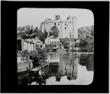 Reproduction d'une vue du château de Clisson.