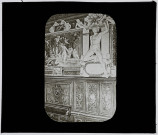 Reproduction d'une vue d'une partie de la galerie François Ier du château de Fontainebleau.