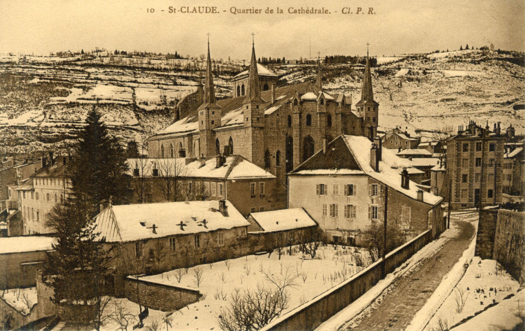 Saint-Claude (Jura). 10. Le quartier de la cathédrale.